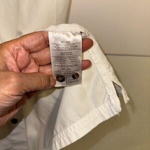 Field & Stream Men's Casual White Button Down Shirt